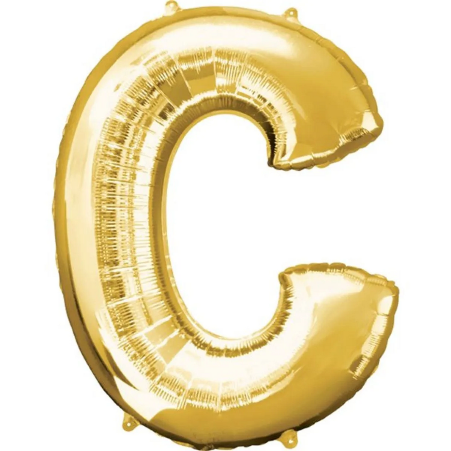 Gold Foil 'C' Letter Balloon - 16 x 40 cm