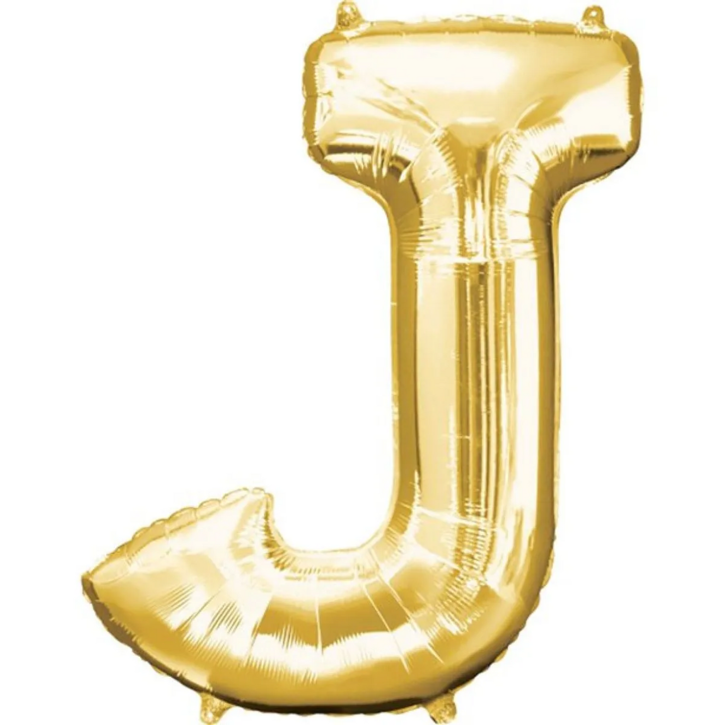 Gold Foil 'J' Letter Balloon - 16 x 40 cm