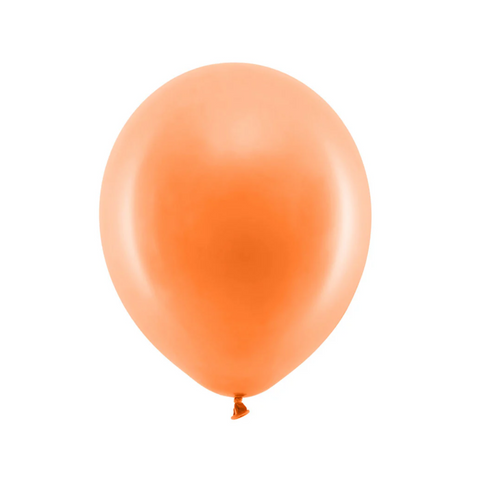 Orange pastel latex balloons pack of 25