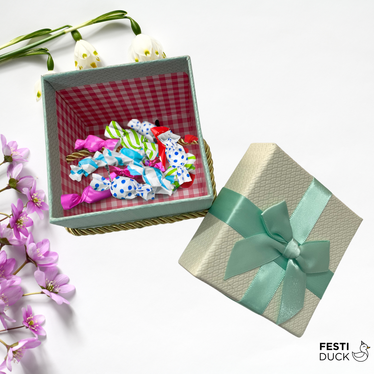 Elegant Turquoise Gift Box