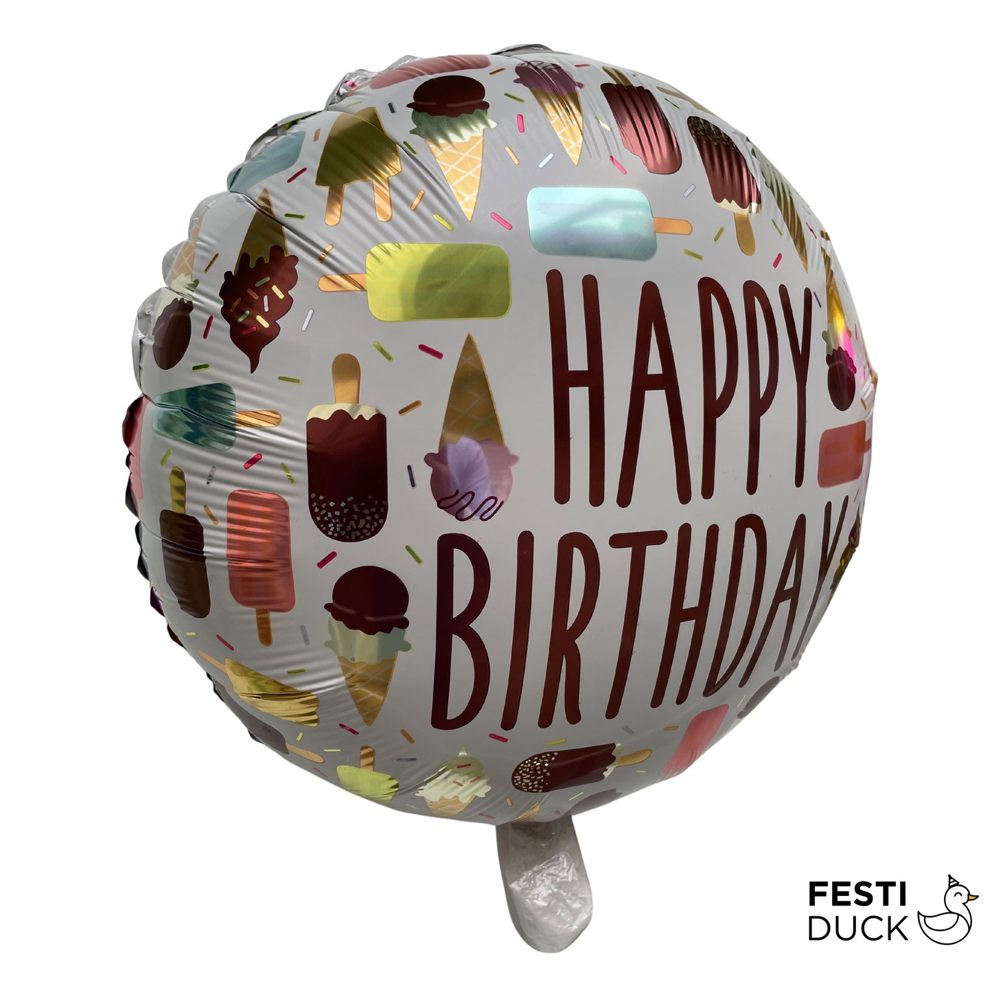 Vibrant Happy Birthday Foil Balloon - 18 Inch