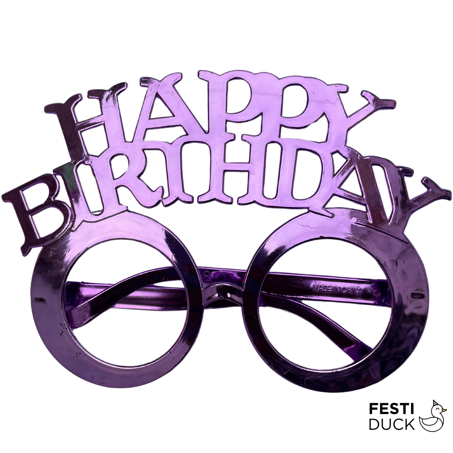 Festive Happy Birthday Party Goggles - Colorful Pack of 5