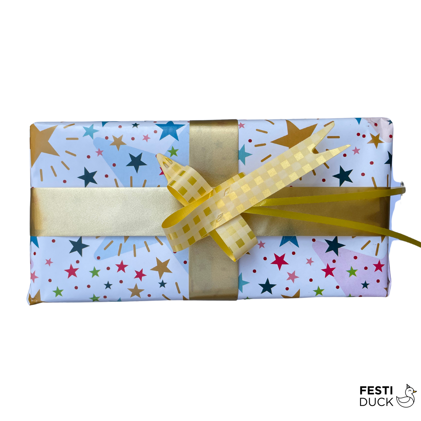Premium Gift Wrapping Paper - Multicolour Star Gift Wrapping paper 70x50cm