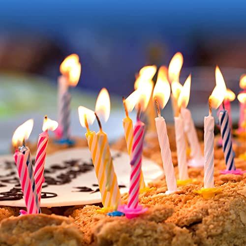 Relighting Magic Candle | Trick Candle | Birthday, Christmas, New Year Candle - Pack of 4 (40 candles)