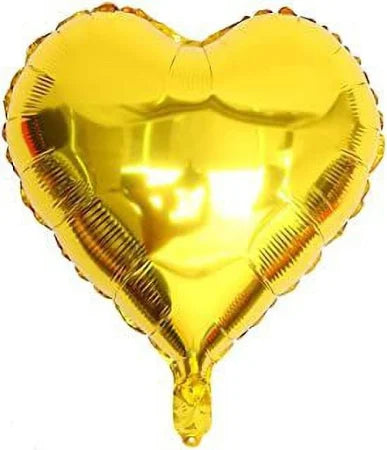 Gold Foil Heart Balloon