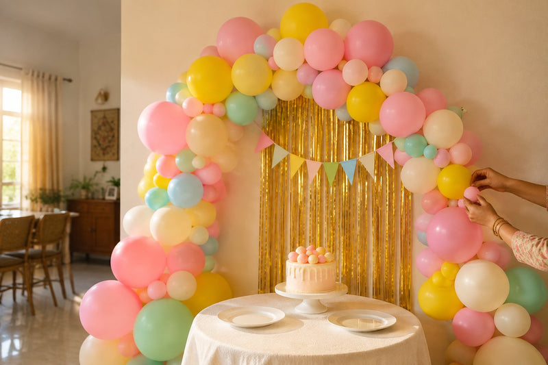 How to Set Up a Birthday Balloon Arch at Home (Step by Step)