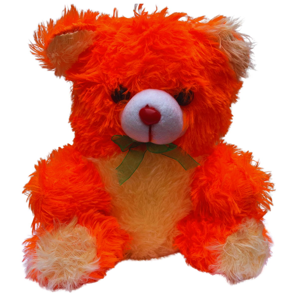 Orange cuddly teddy bear soft toy