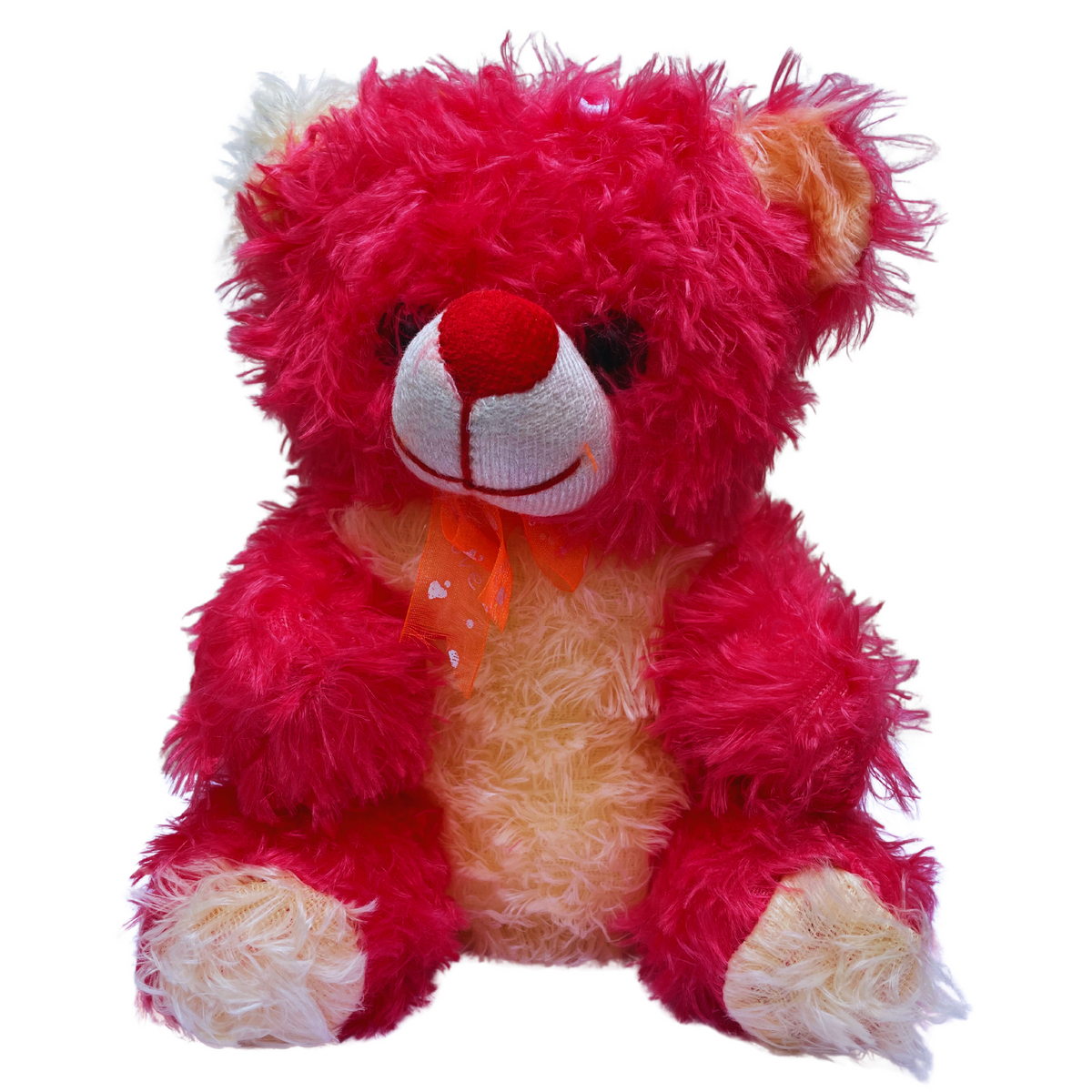 Red cuddly teddy bear soft toy