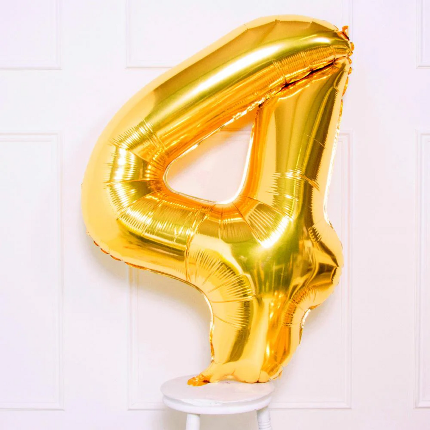 Gold Foil 4 Number Balloon - 16 x 40 CMS