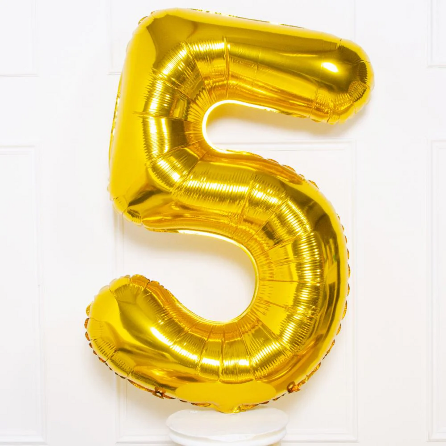 Gold Foil 5 Number Balloon - 16 x 40 CMS