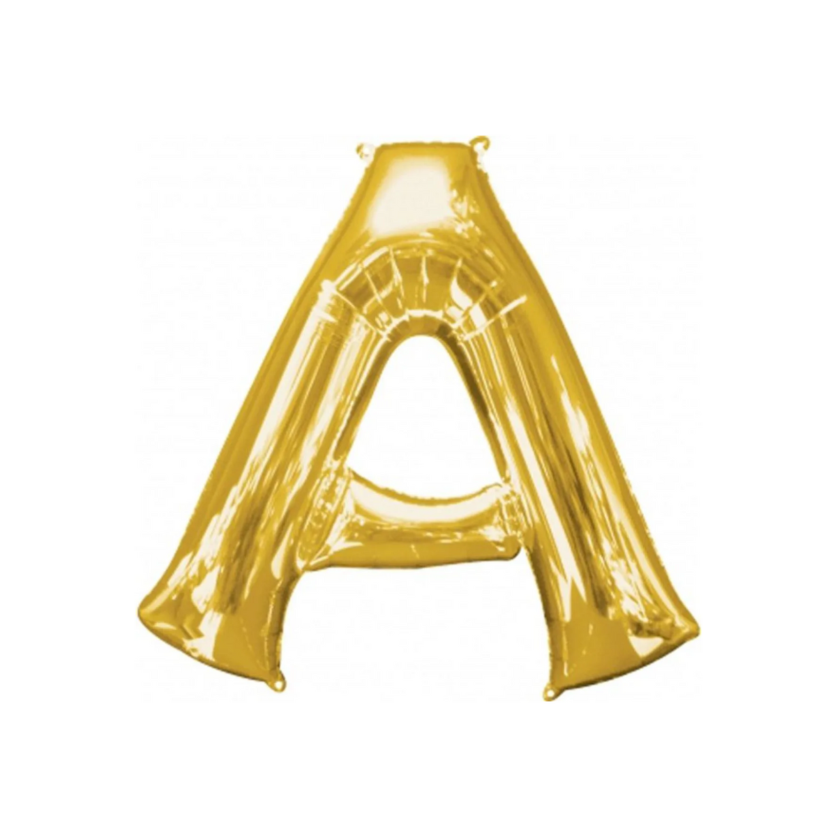 Gold foil letter A balloon, 16 x 40 cm, for names and party backdrops