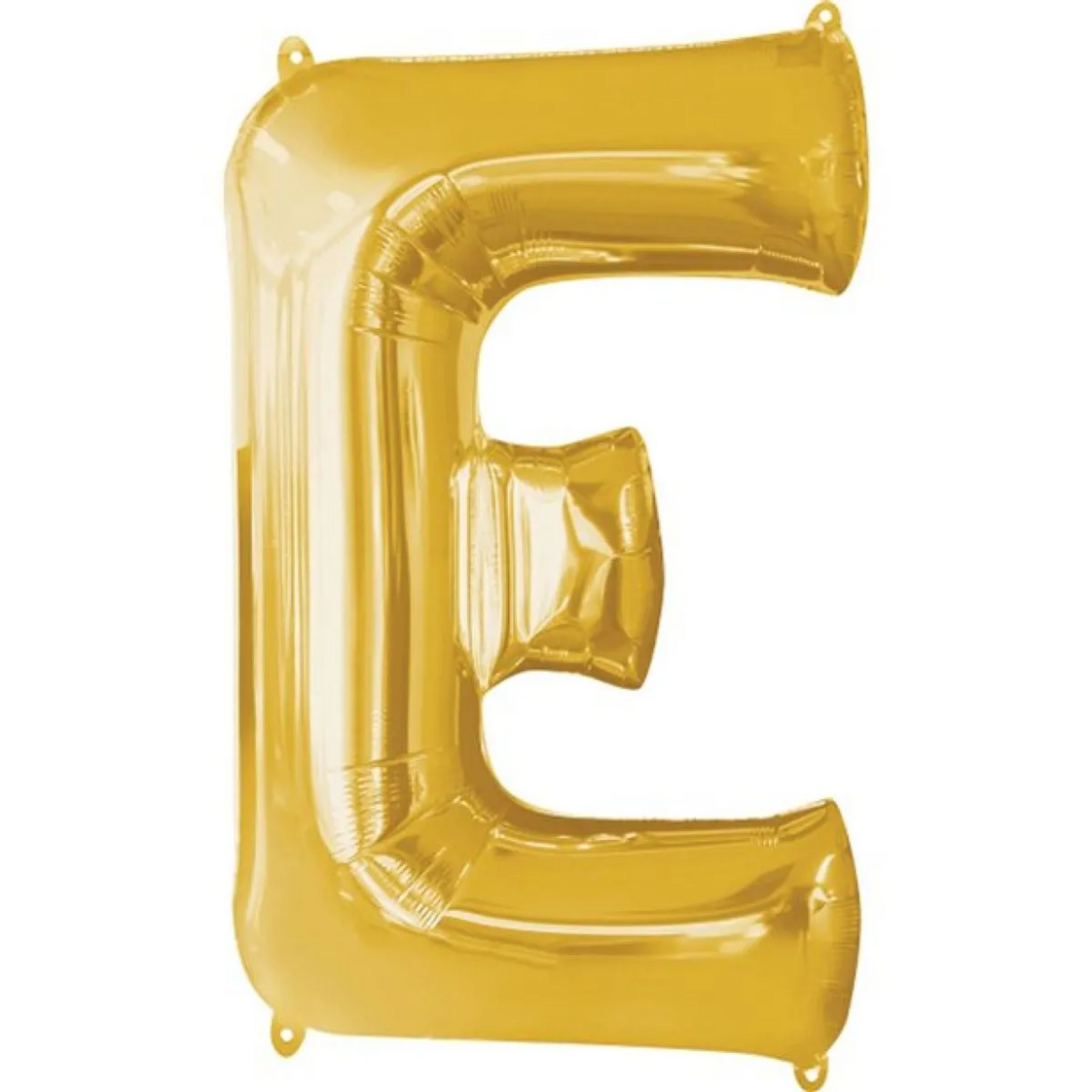 Gold Foil 'E' Letter Balloon - 16 x 40 cm