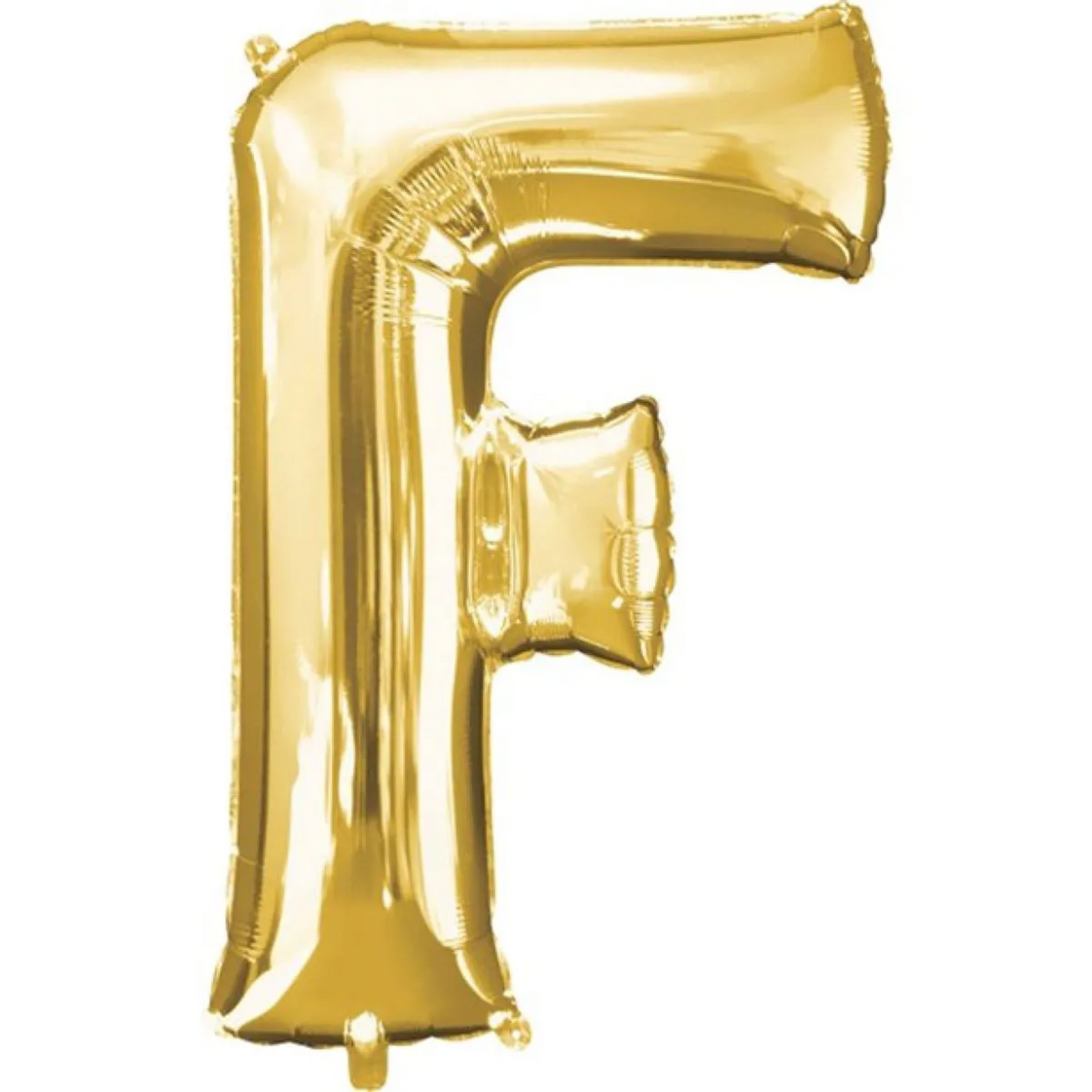 Gold Foil 'F' Letter Balloon - 16 x 40 cm