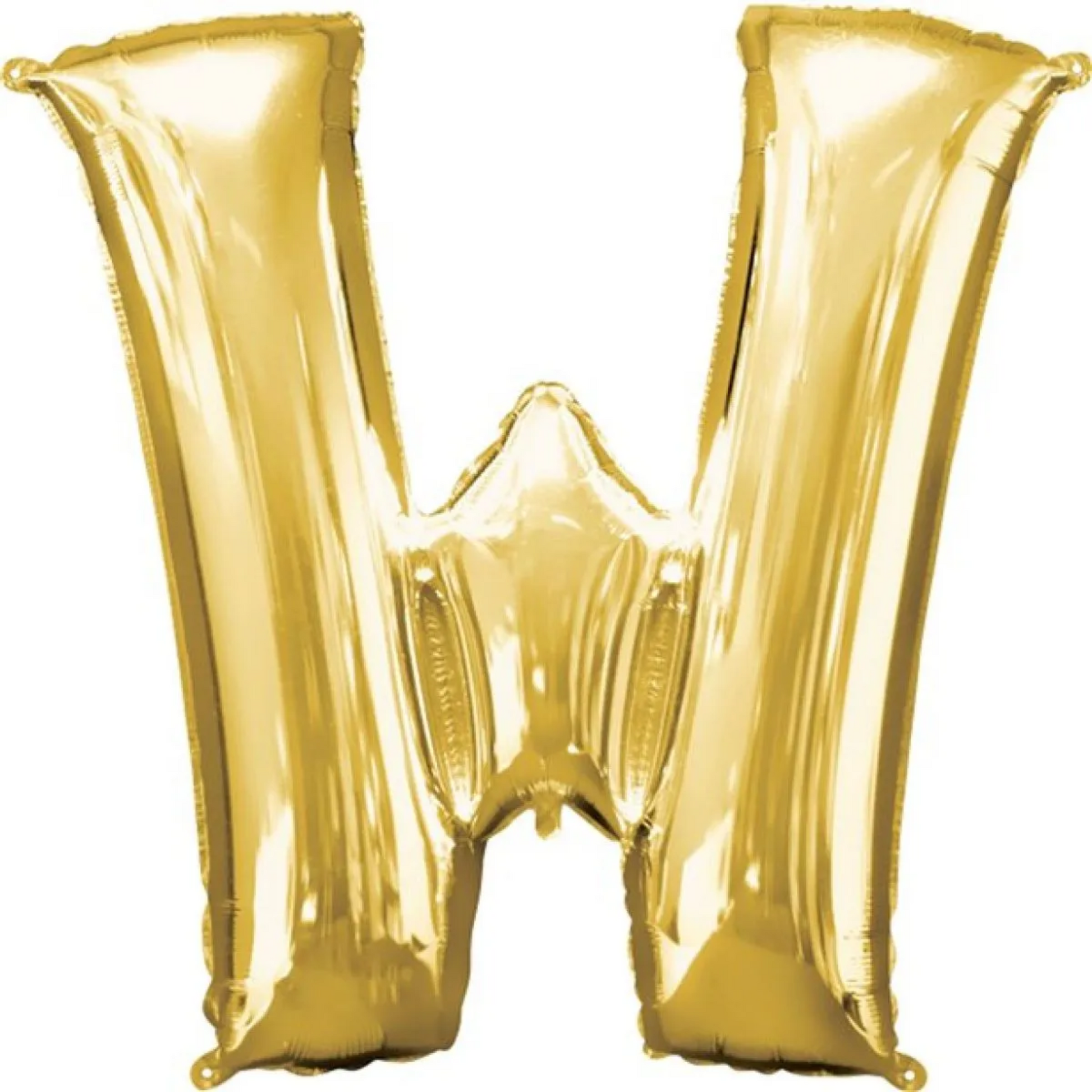 Gold Foil 'W' Letter Balloon - 16 x 40 Cms