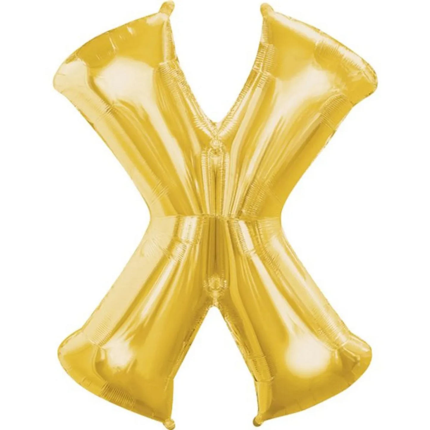 Gold Foil 'X' Letter Balloon - 16 x 40 Cms