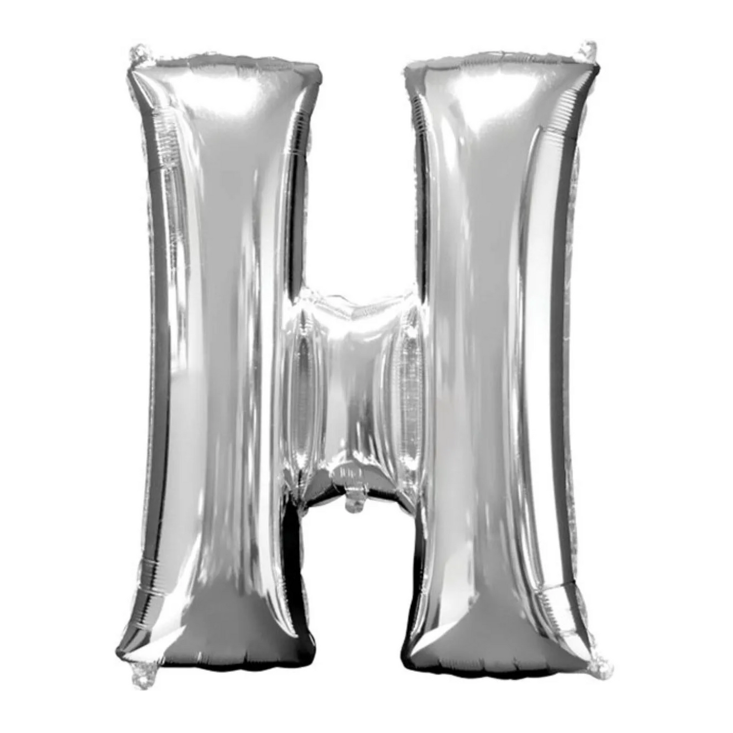 Silver Foil 'H' Letter Balloon - 16 x 40 cm