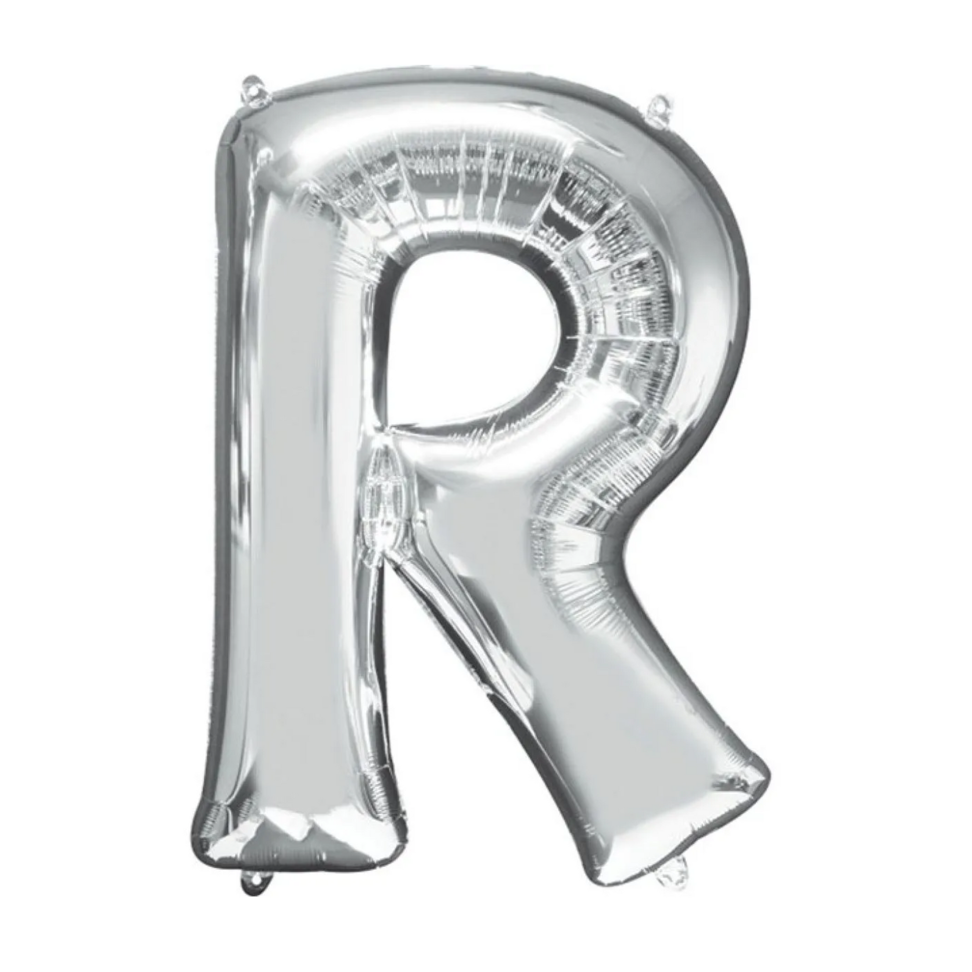 Silver Foil 'R' Letter Balloon - 16 x 40 cm