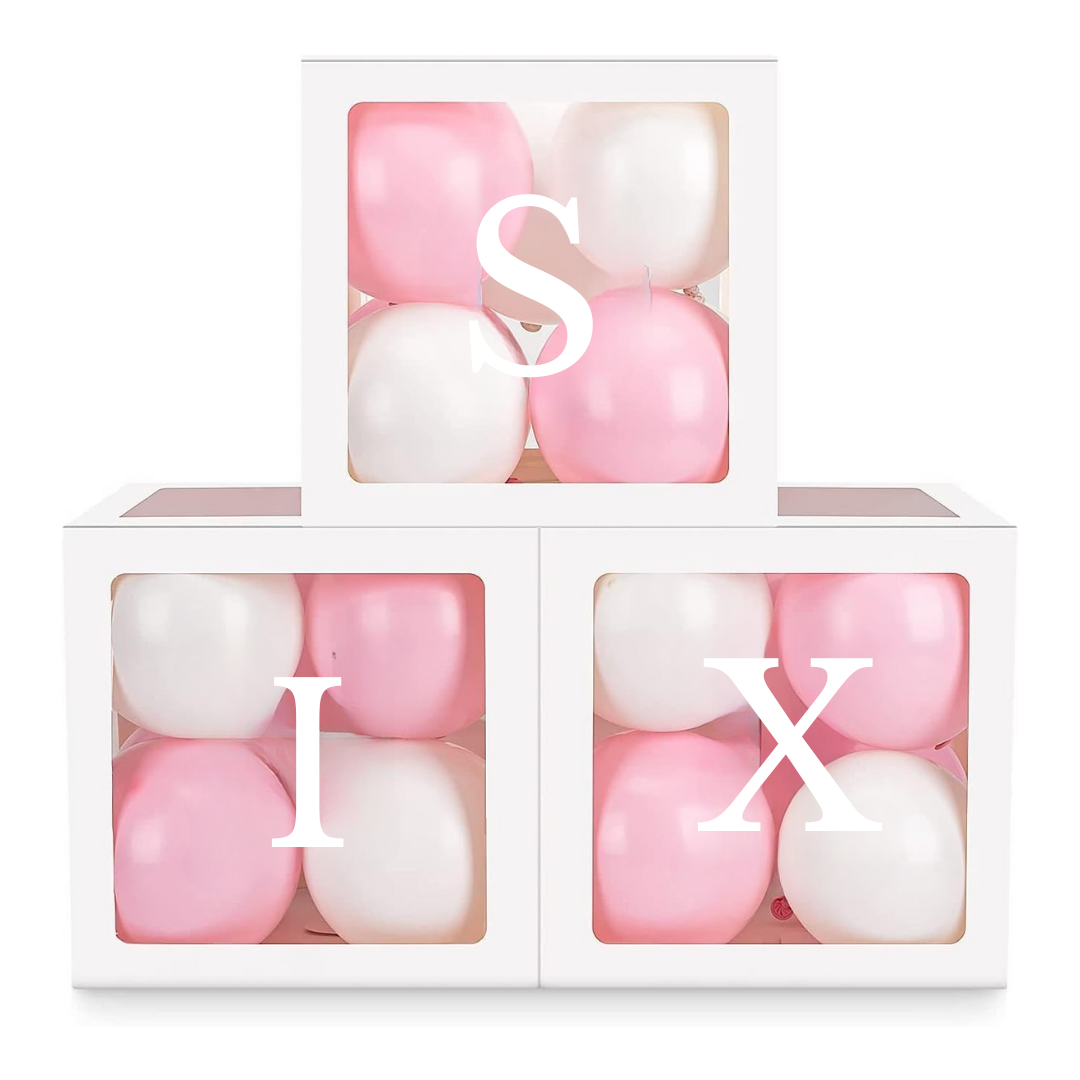 Premium SIX Letter Balloon Box Set