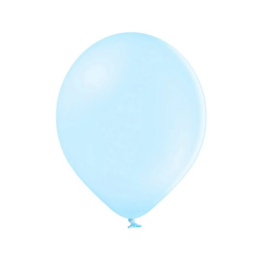 Sky Blue Pastel Latex Birthday Balloons