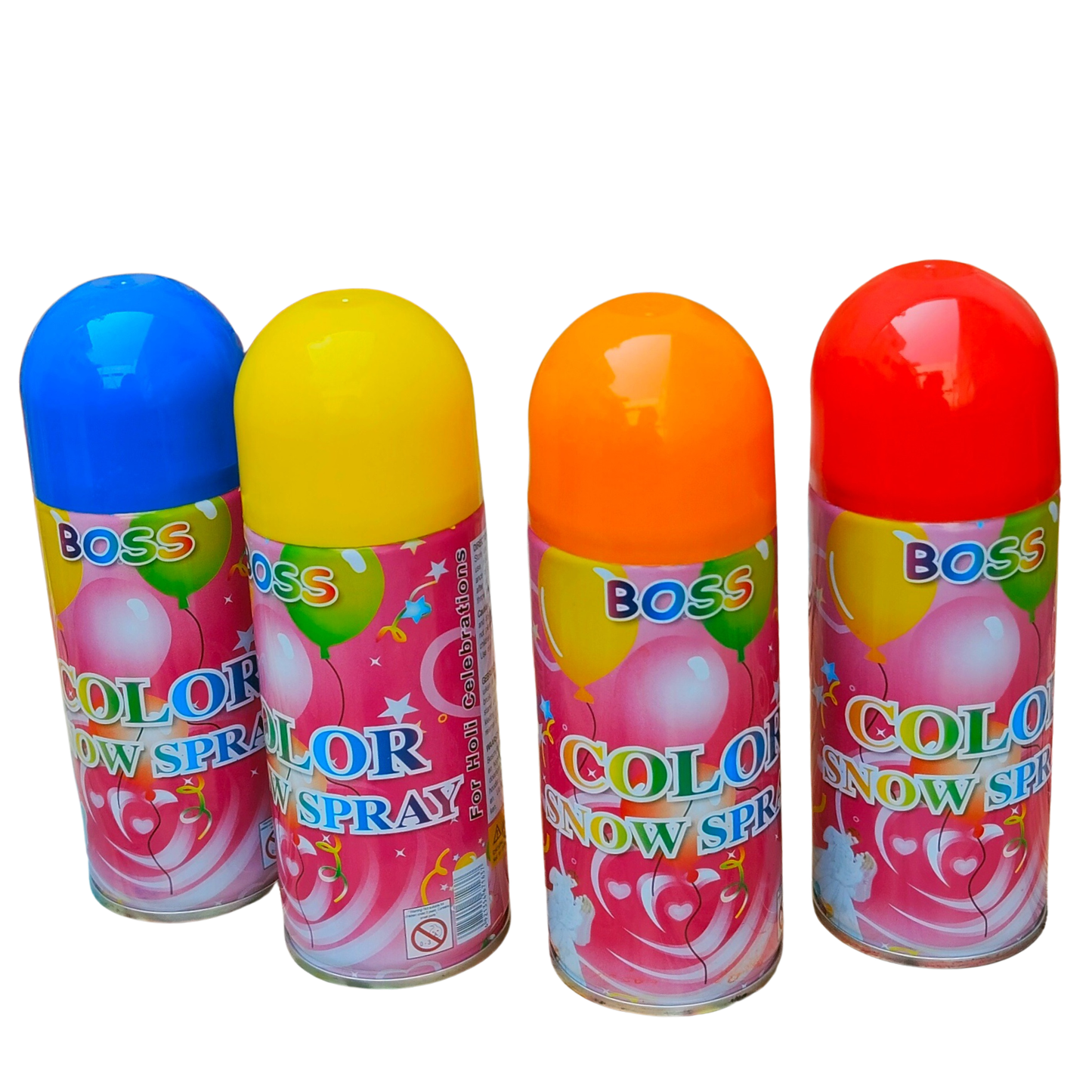 Festi Duck Colour Snow Spray (Pack of 4) – Vibrant & Fun Artificial Snow Spray for Festivals, Birthdays,Weddings,&Party Celebrations