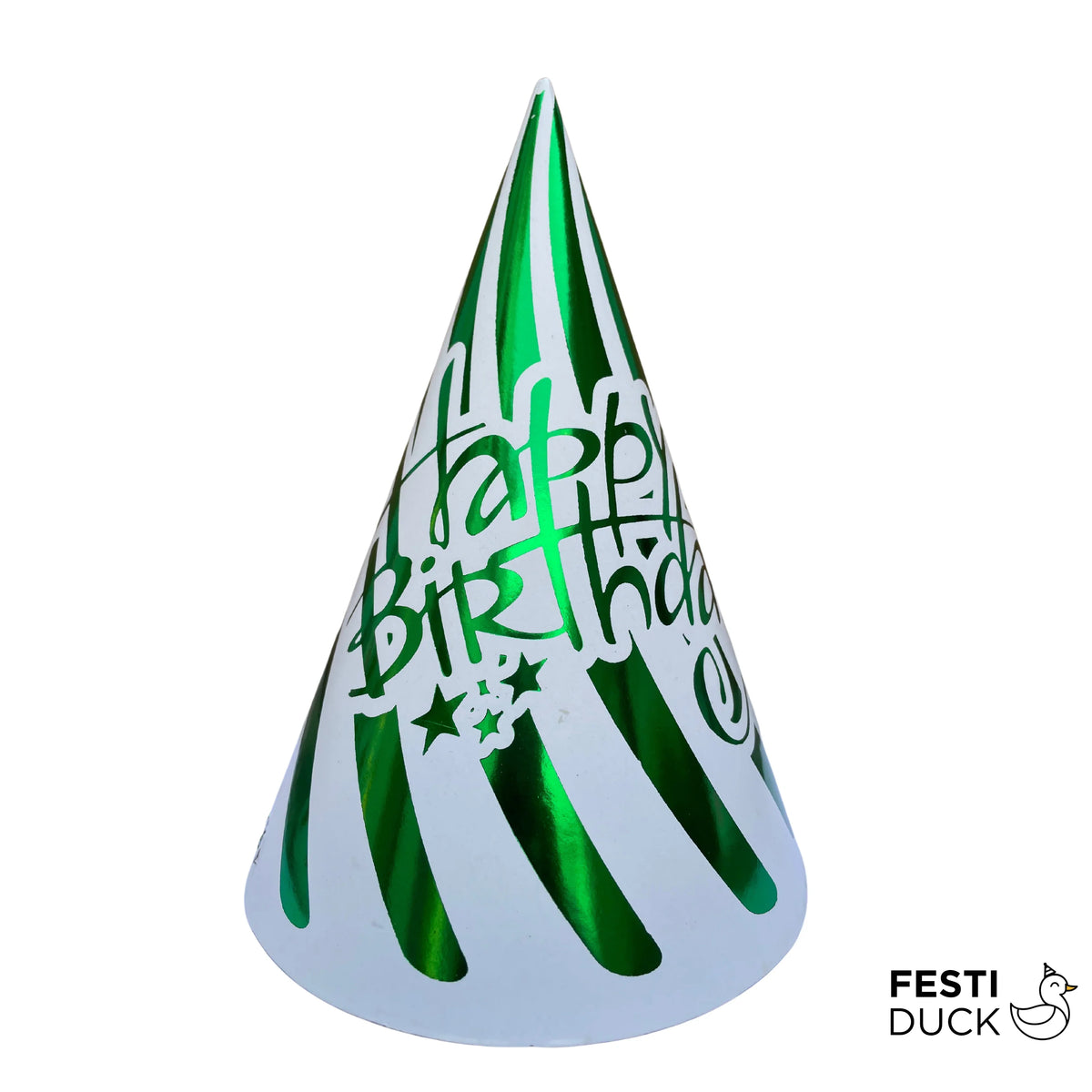 Foil Striped Metallic Party Caps
