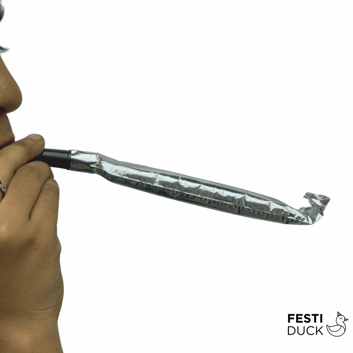 Silver Party Blowouts & Noisemakers