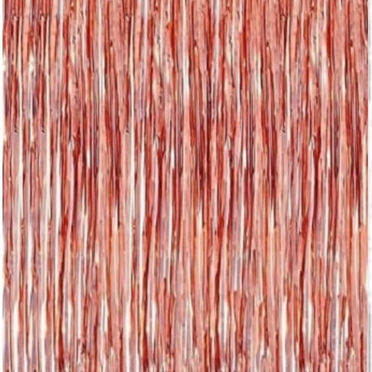 Rose Gold Foil Fringe Curtain 6x3 Feet