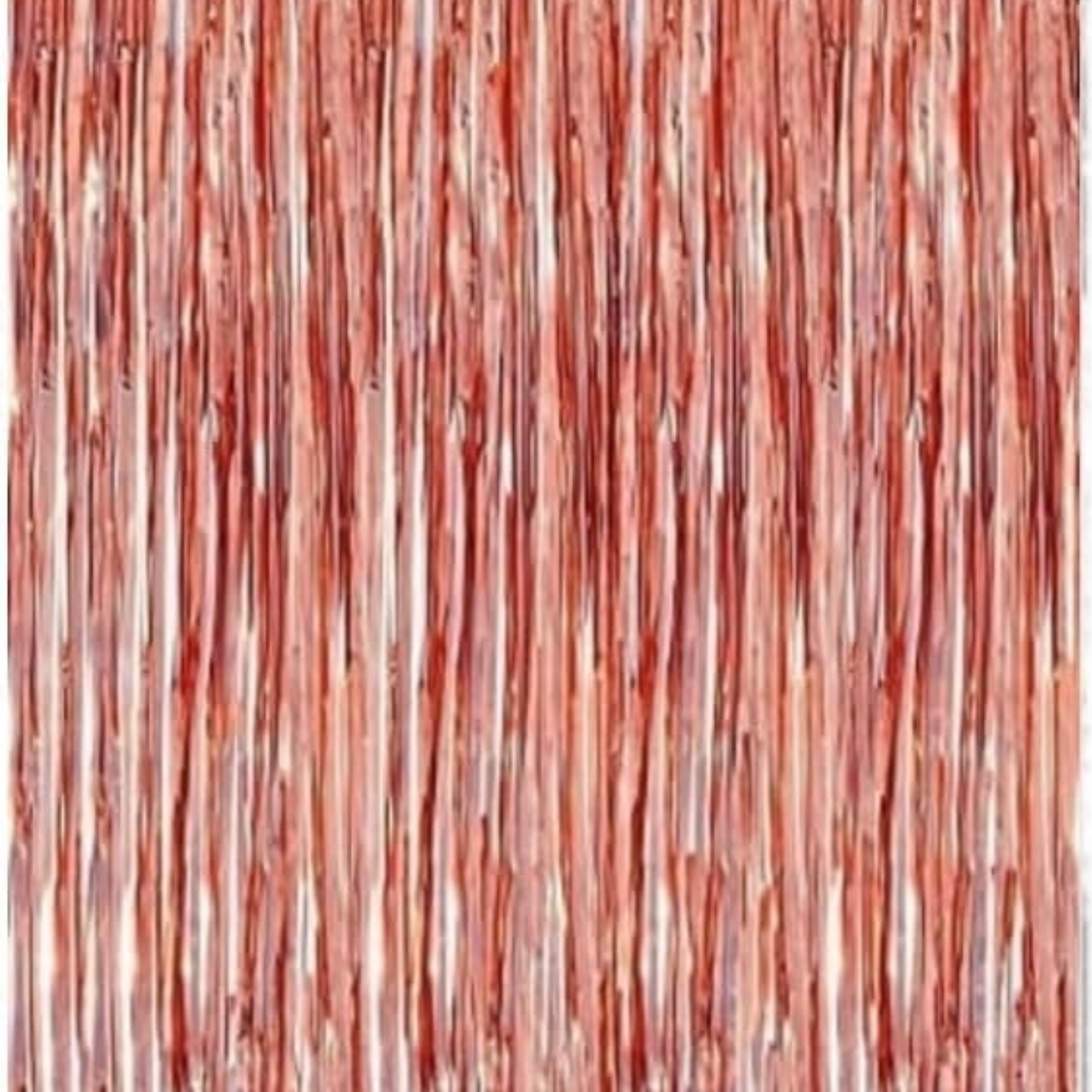 Rose Gold Foil Fringe Curtain 6x3 Feet