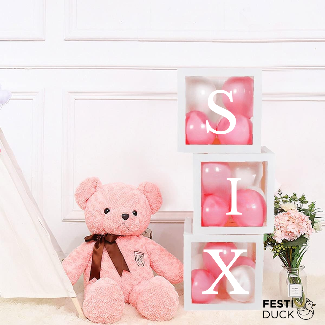 Premium SIX Letter Balloon Box Set