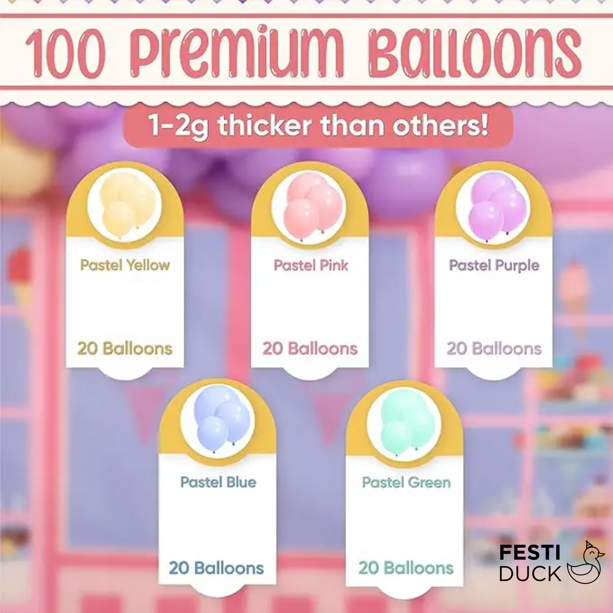 Pastel Balloon Combo