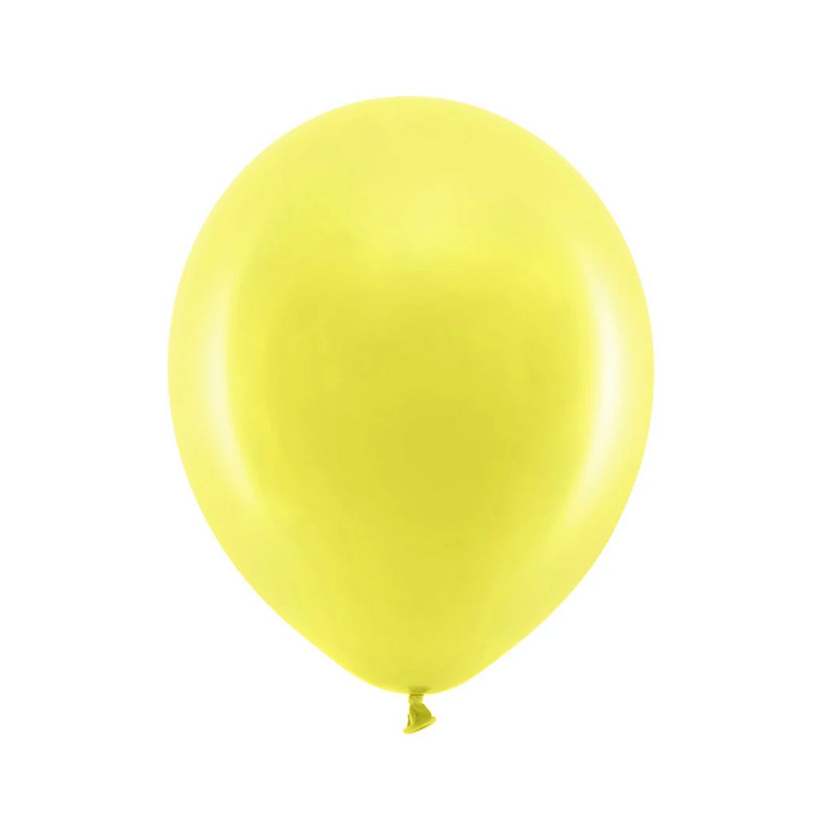 Yellow pastel latex balloons pack of 25