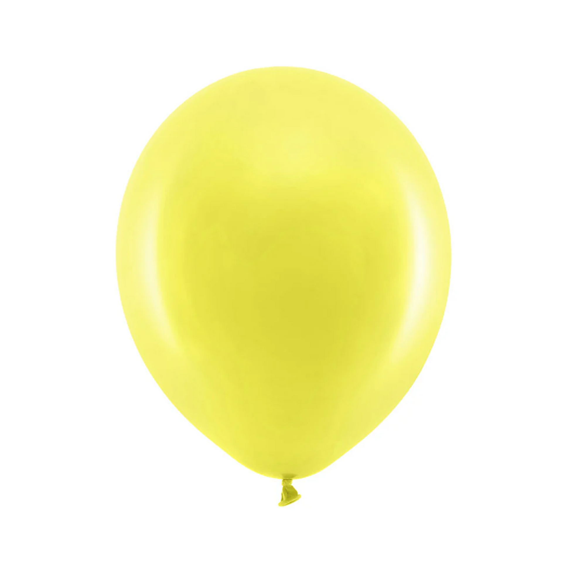 Yellow Pastel Latex Birthday Balloons