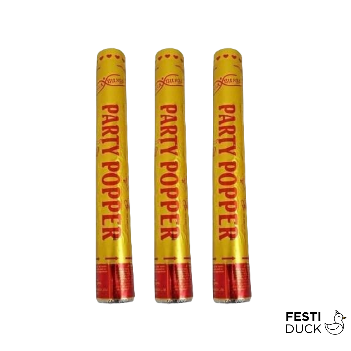 Pack of 6 Party Popper Confetti / Shooters / Cannons for Birthday, Wedding, Anniversary, Party, Festivals etc. Indoor and Outdoor Use (30CM)