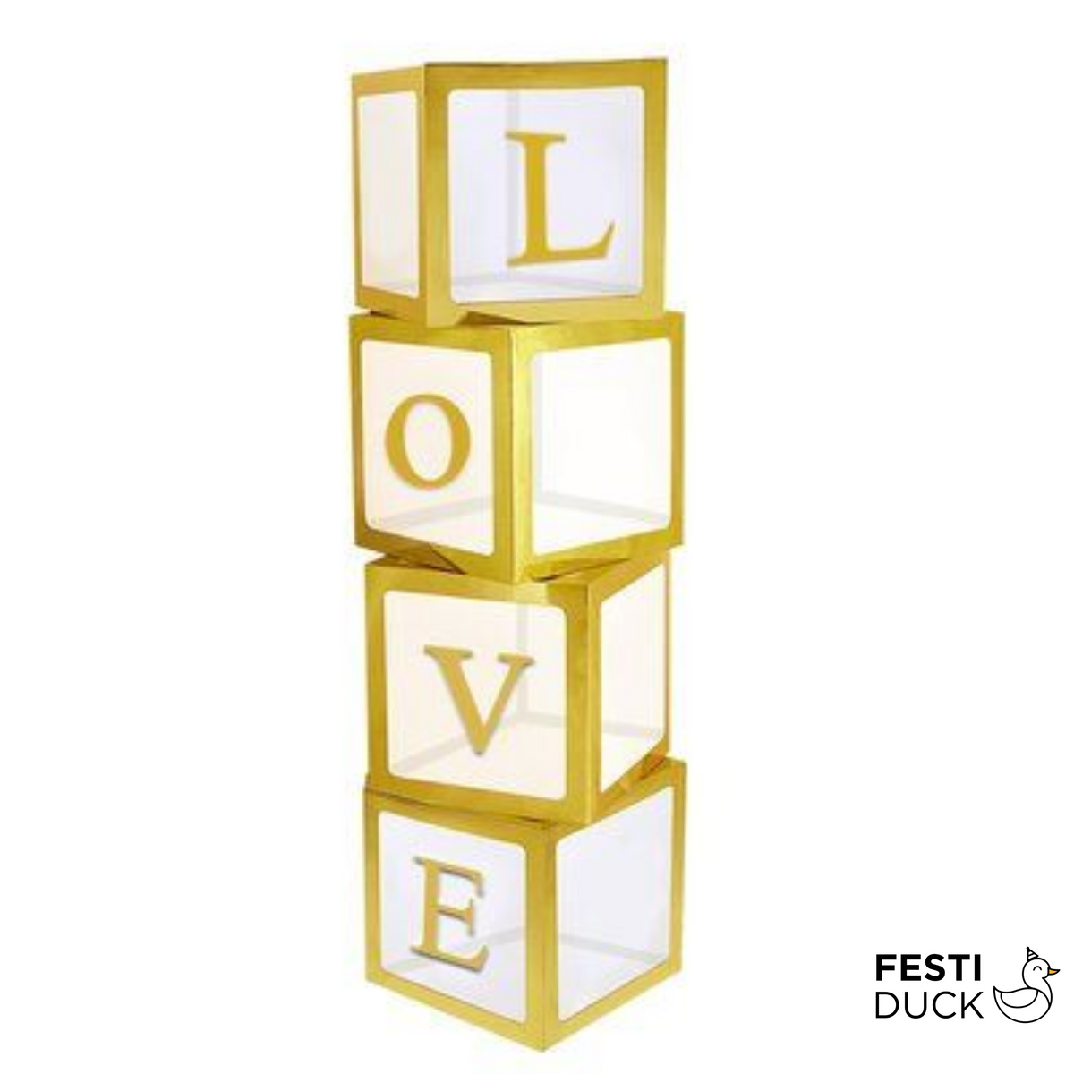 Premium Gold LOVE Letter Balloon Box Set