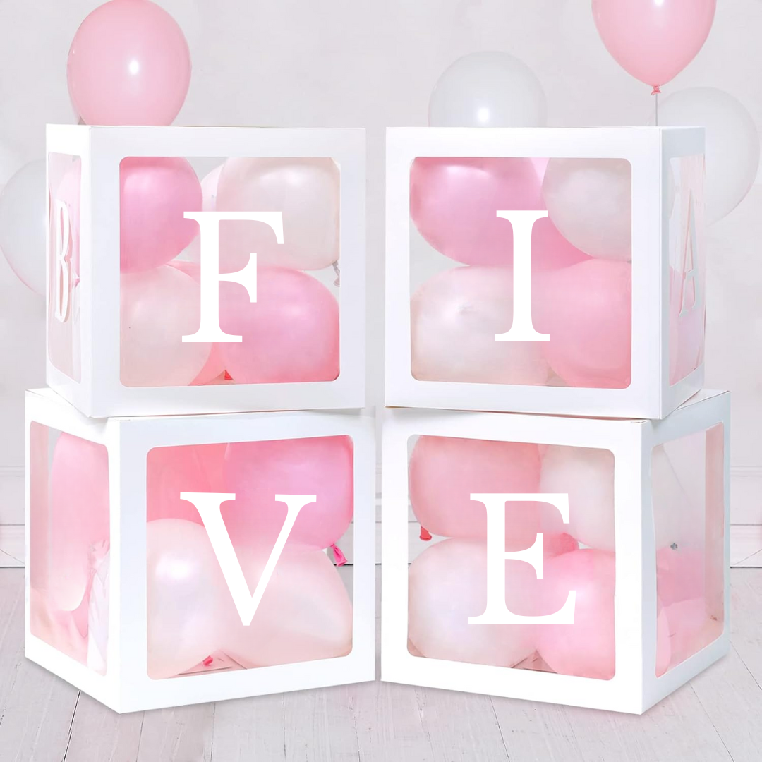 Premium FIVE Letter Balloon Box Set