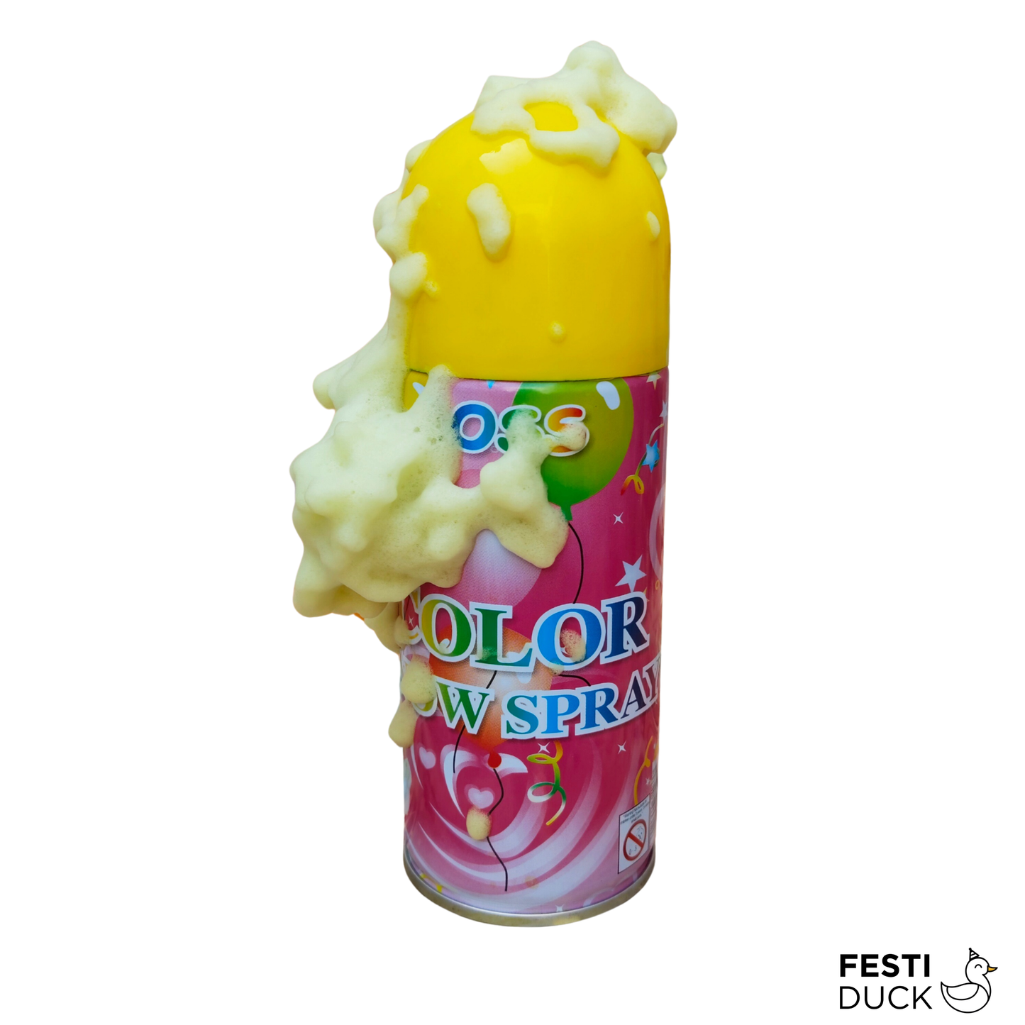 Festi Duck Colour Snow Spray (Pack of 4) – Vibrant & Fun Artificial Snow Spray for Festivals, Birthdays,Weddings,&Party Celebrations