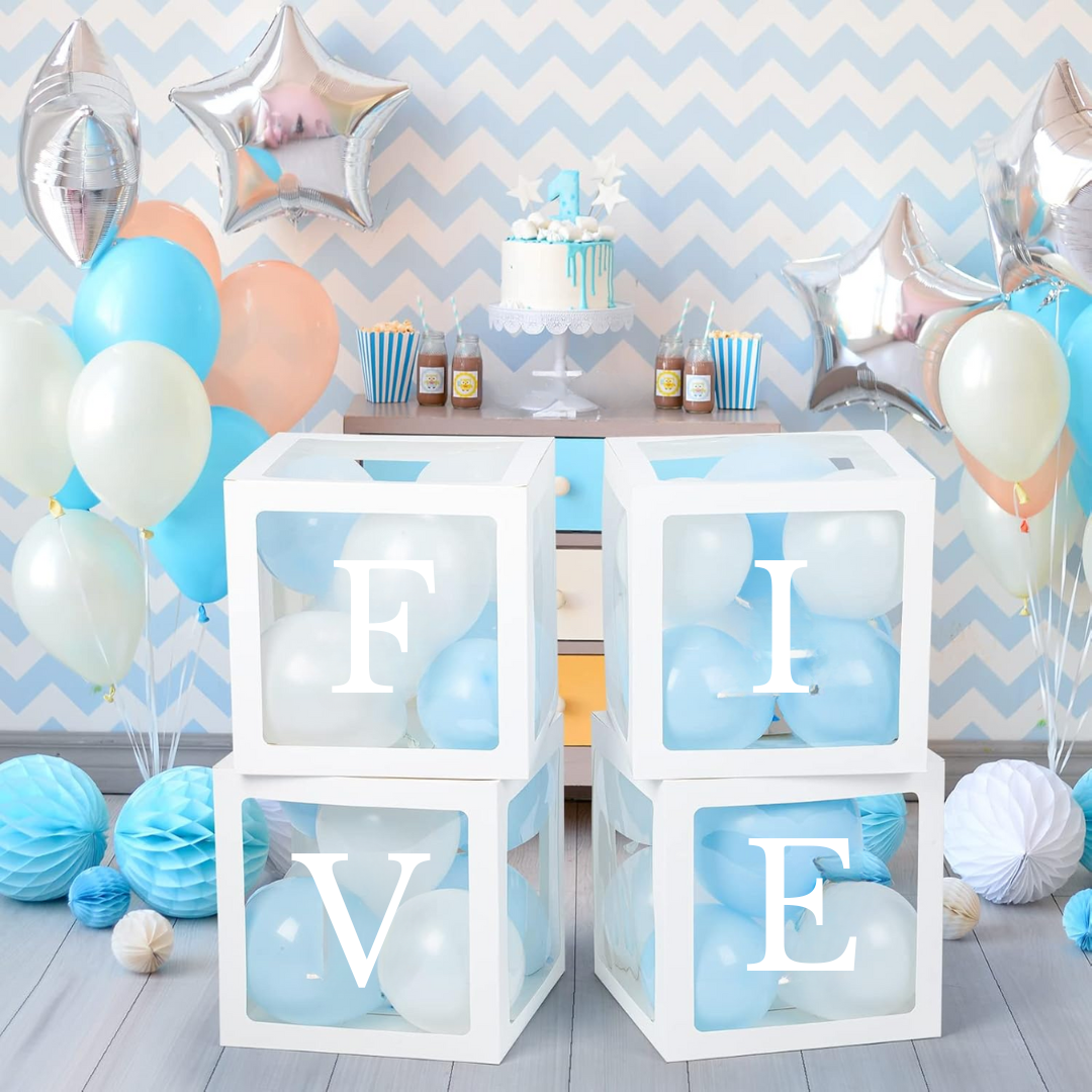 Premium FIVE Letter Balloon Box Set