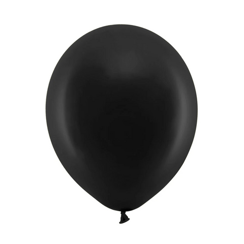 Black latex balloons pack of 25