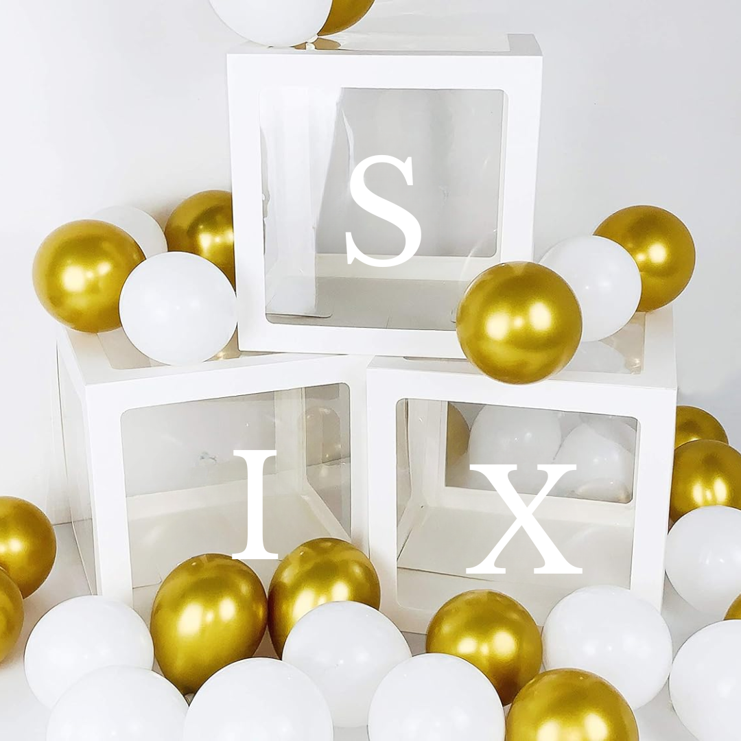 Premium SIX Letter Balloon Box Set