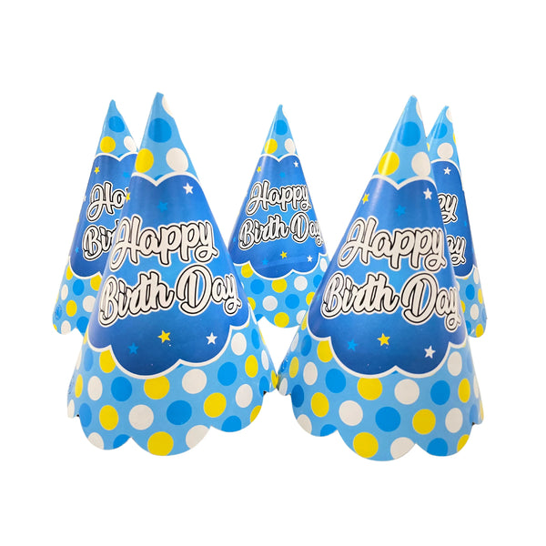 Blue Bubbles Party Caps