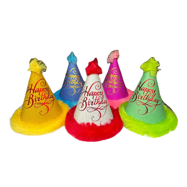 Glitter Fur Party Caps