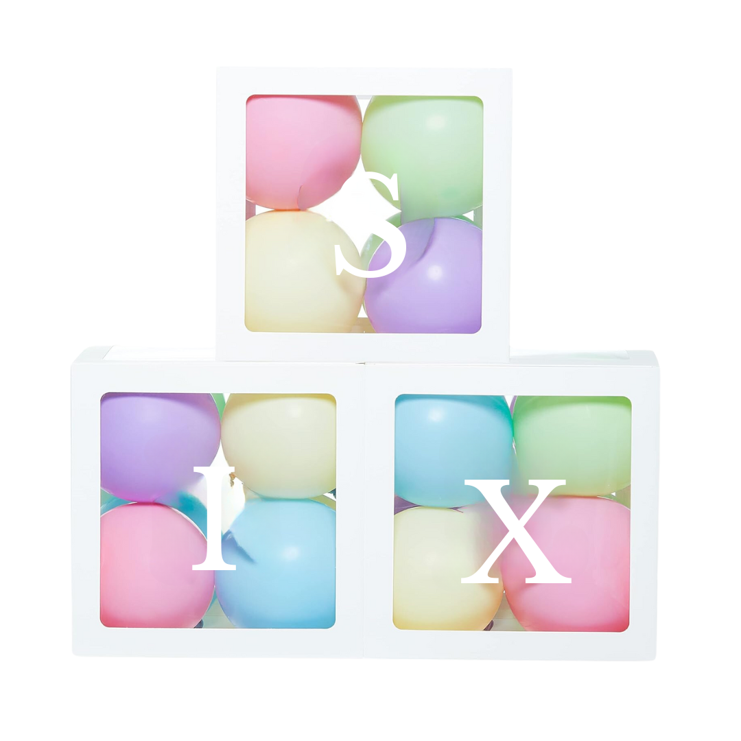 Premium SIX Letter Balloon Box Set