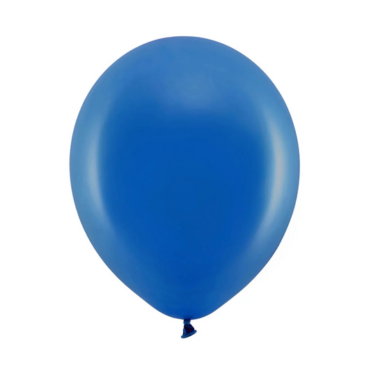 Navy Blue Pastel Latex Birthday Balloons