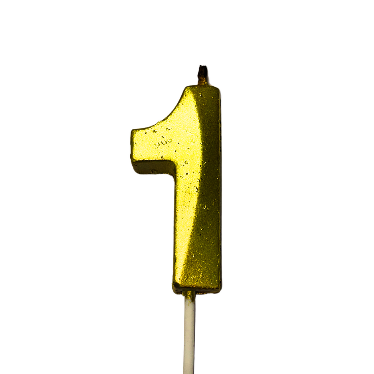 Gold Number 1 Candle - Ideal for Birthdays