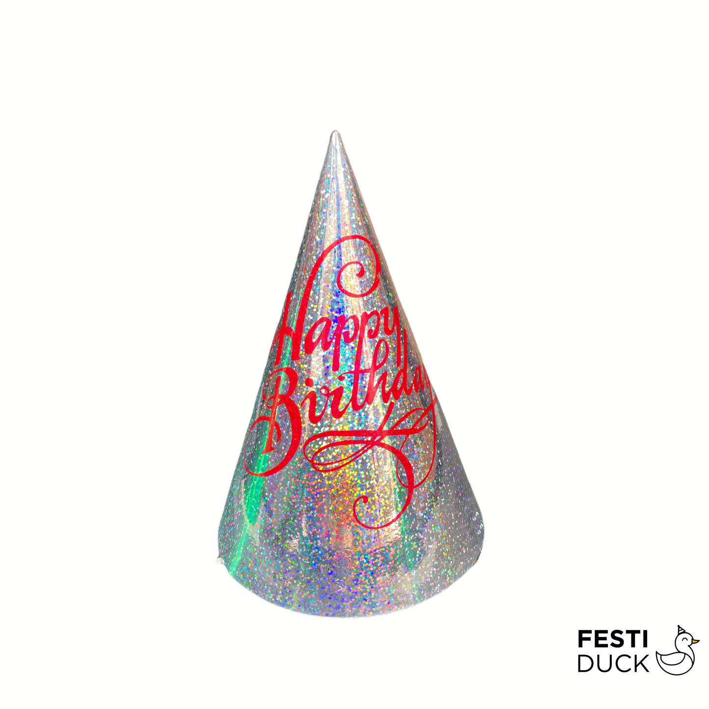 Glitter Birthday Party Caps - Pack of 10, Multicolour