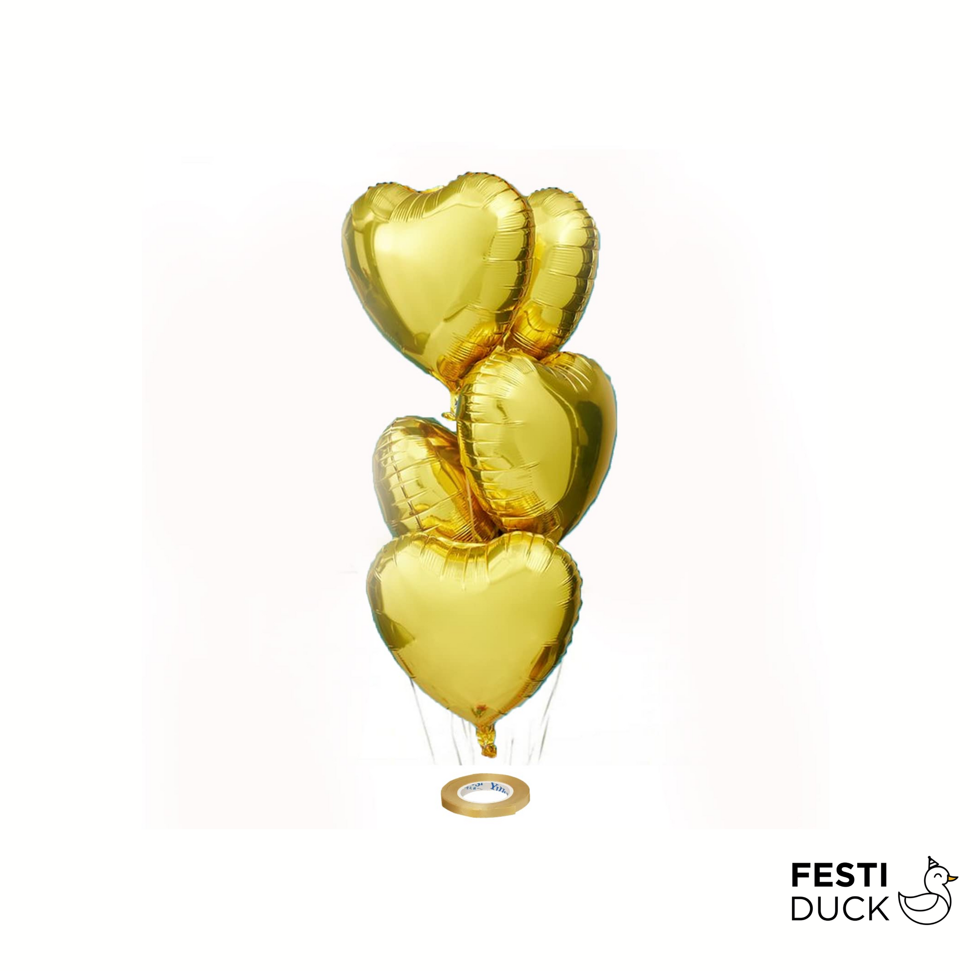 Festi Duck Heart shape Foil Ballons