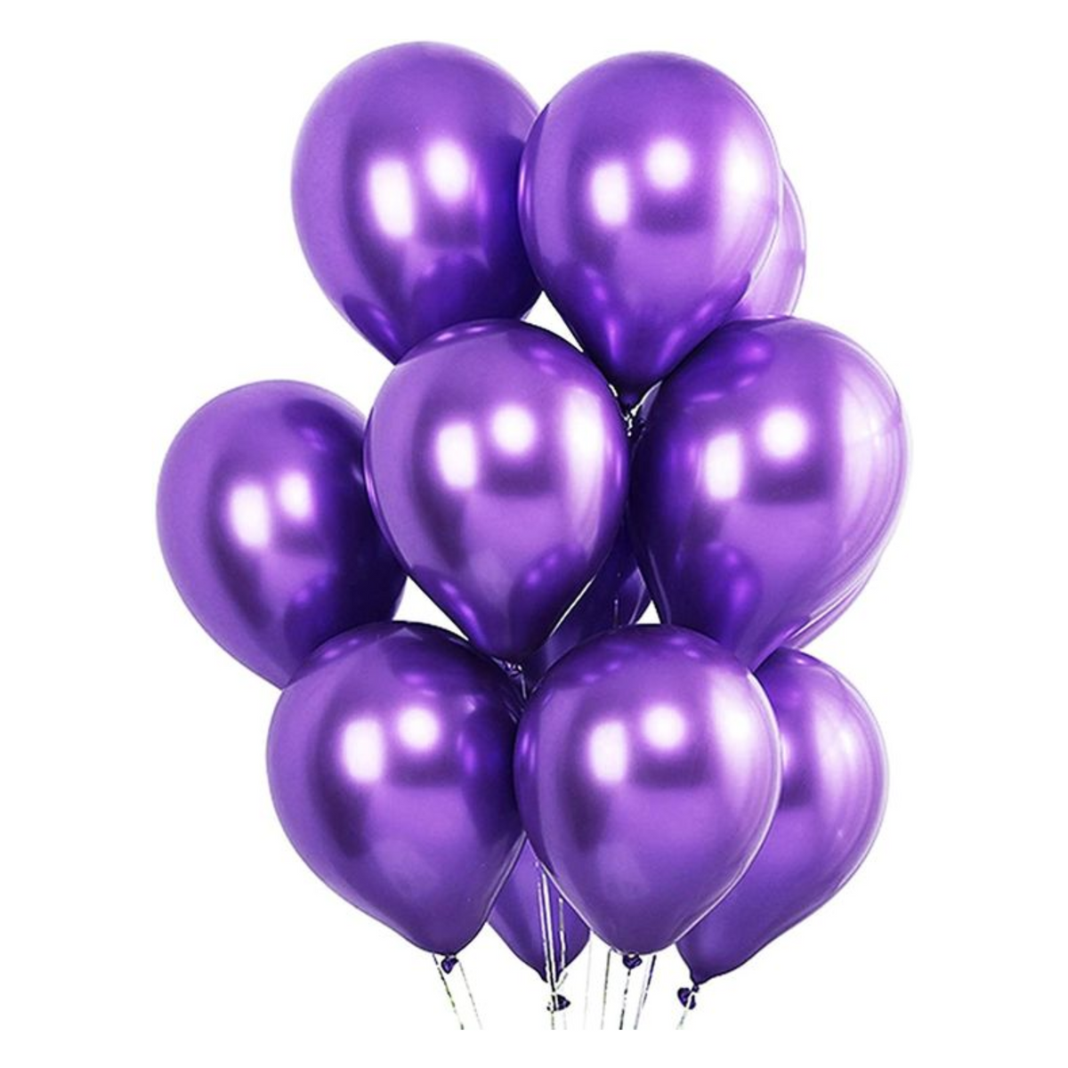 Purple metallic chrome balloons 10 inch for party decoration