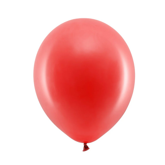 Red Pastel Latex Birthday Balloons