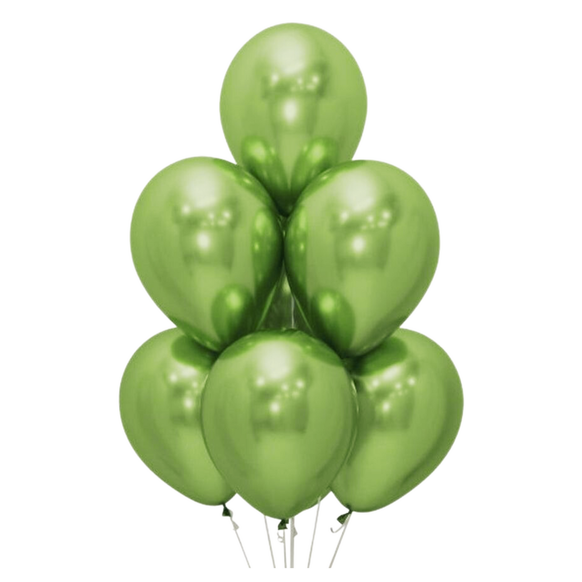 Light green metallic chrome balloons 10 inch for party decoration