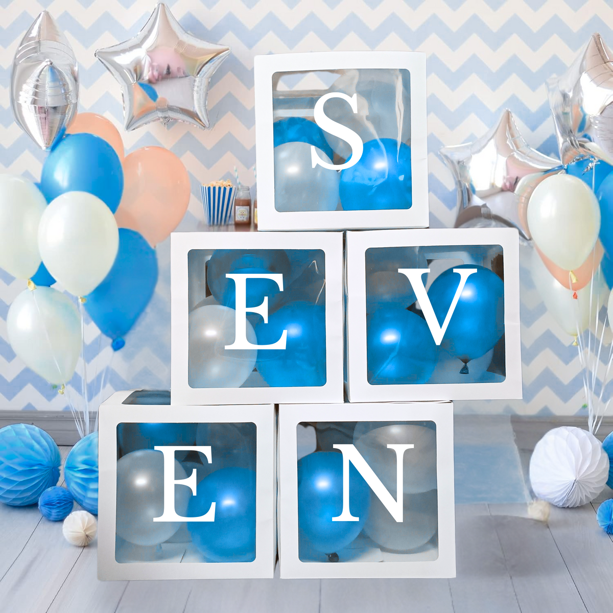 Premium SEVEN Letter Balloon Box Set